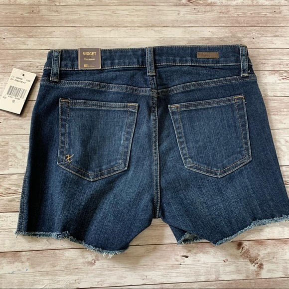 Kut From the Kloth Gidget Fray Denim Jean Shorts - Picture 4 of 11